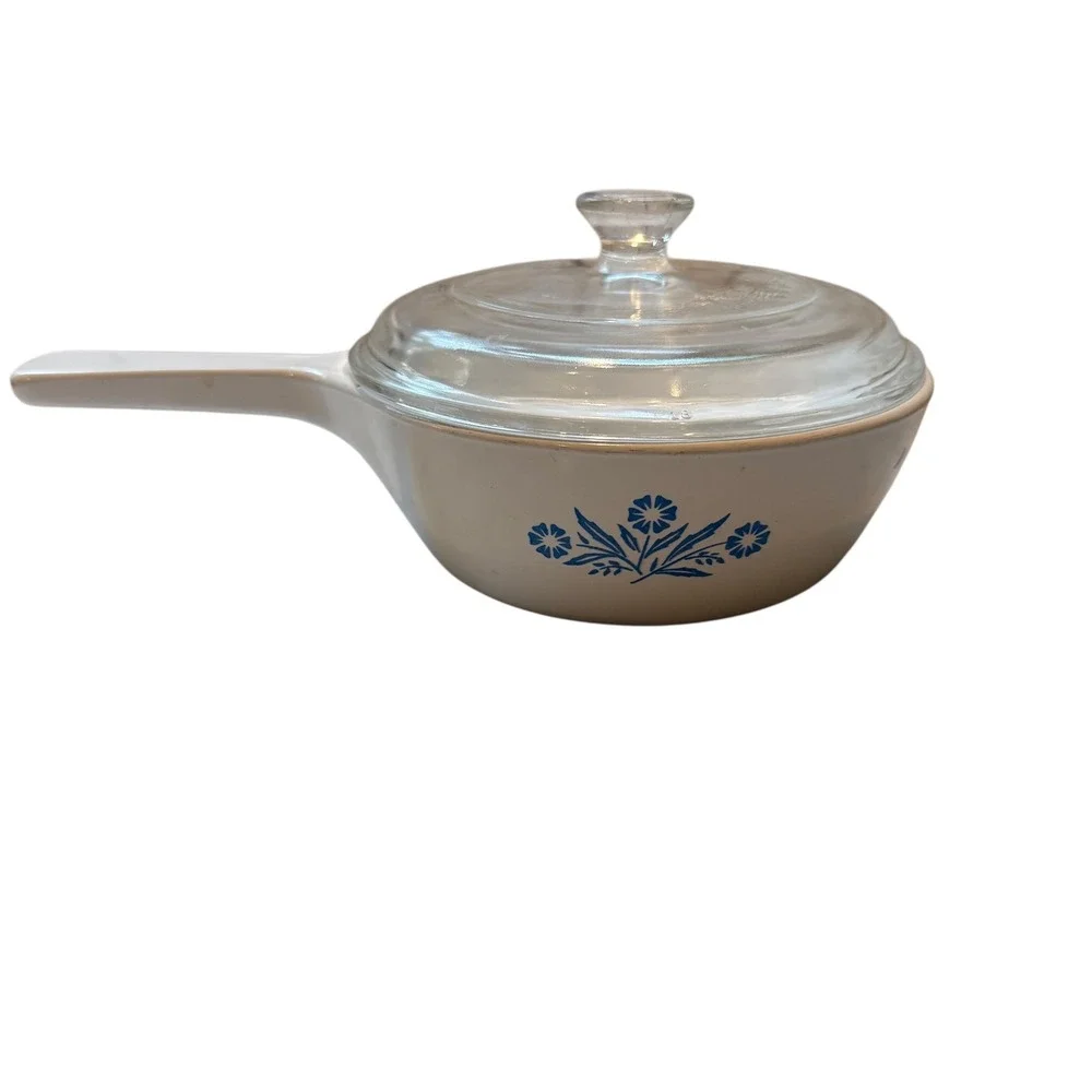 Corning Ware‎ Saucepan Blue Cornflower Range Oven Microwave Safe 1 Pint